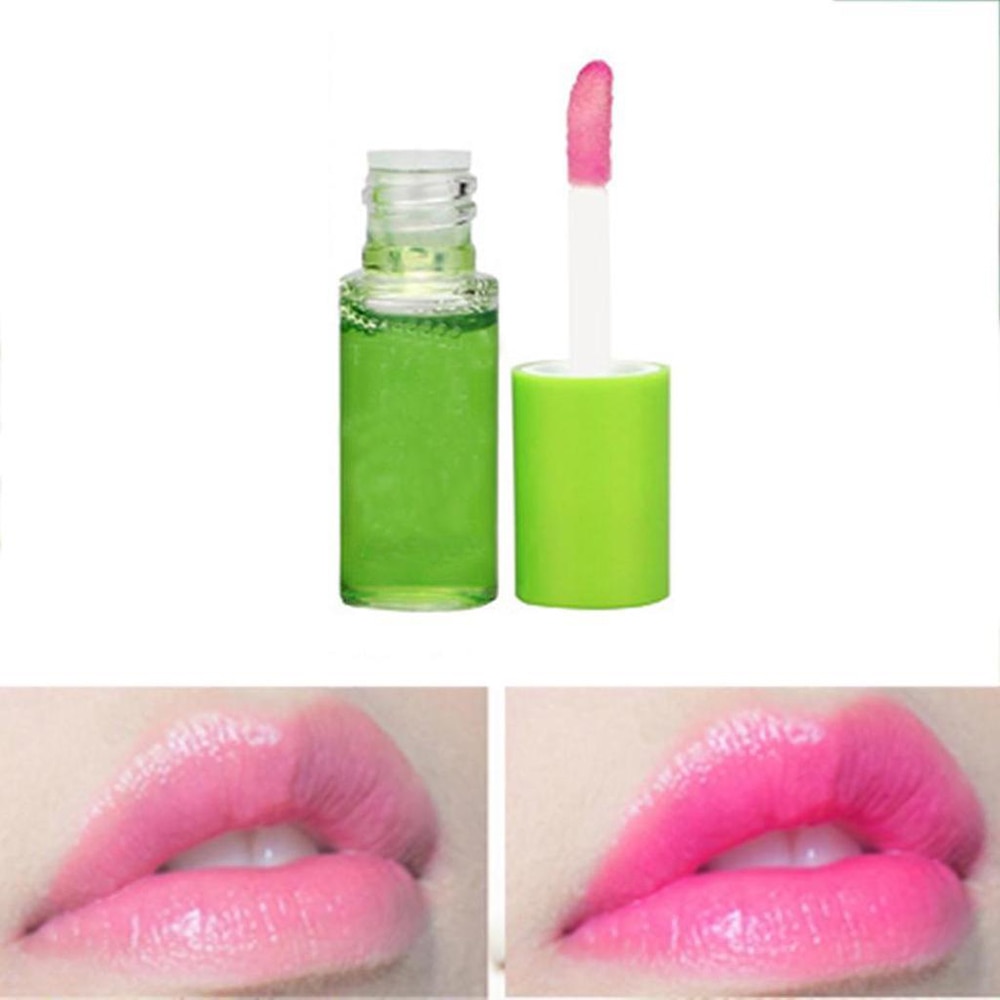 Natural Aloe Vera Lip Gloss Tubes Color Changing Liquid Lipstick Long