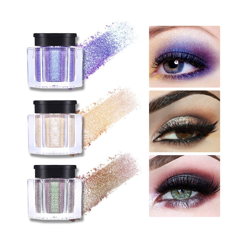 1pc Pearl Diamond Glitter Eye Shadow Powder Shinny Makeup Easy to Wear