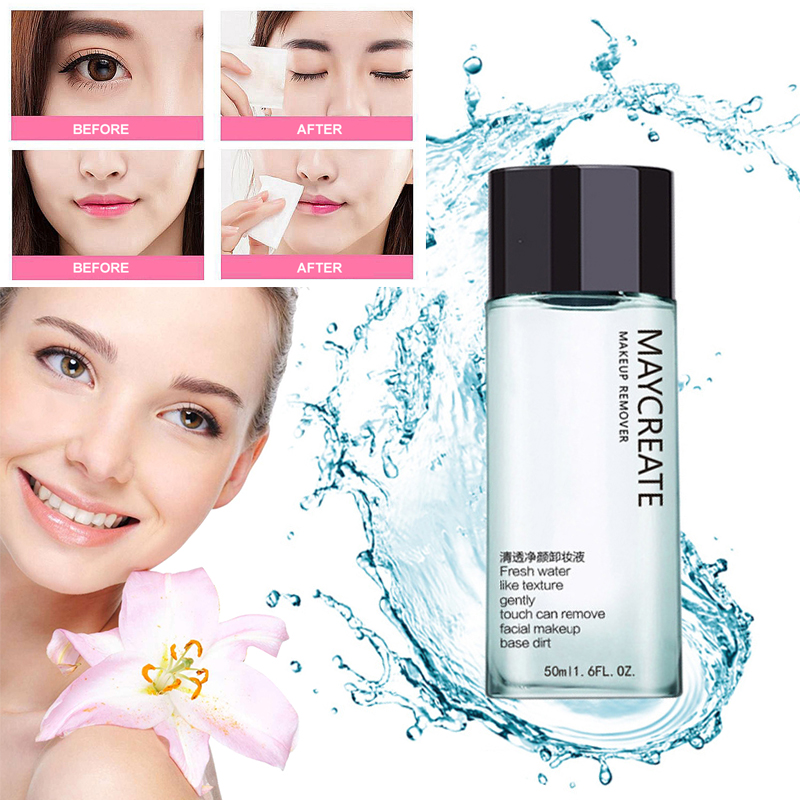50ml Transparent Gentle non irritating Makeup Remover Water Facial Dee