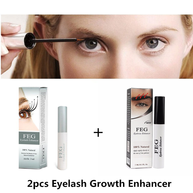 2-1Pcs 3ml FEG 100 Original Eyelash Growth Enhancer Natural Eyelashes